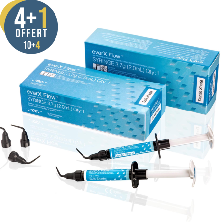 everX Flow Seringue - Composite fluide fibro-renforcé pour remplacement dentinaire - GC