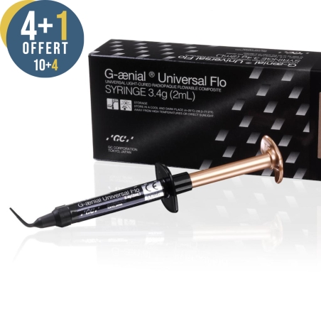 G-ænial Universal Flo Seringue - Composite de restauration injectable photopolymérisable haute résistance - GC