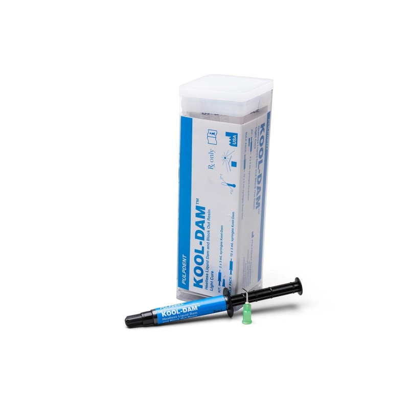 Kool-Dam - Digue photopolymérisable - Seringues (2) de 3ml - Pulpdent