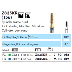 Z835KR-012C-FG-fraise-dentaire