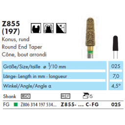 Z855-025C-FG-fraise-dentaire