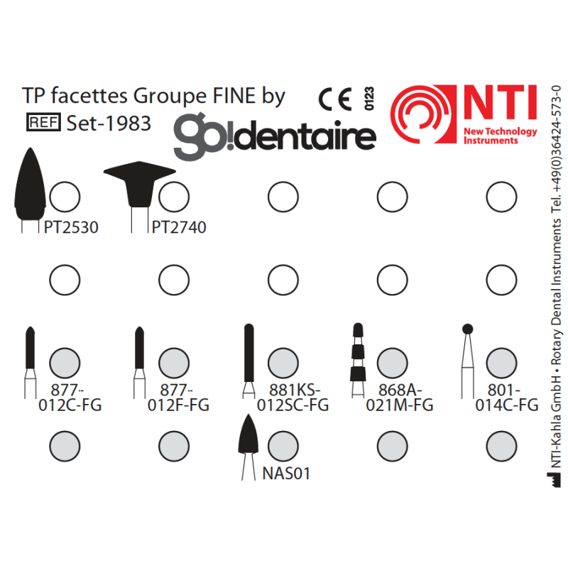 Set 1983 - TP Facettes Groupe FINE - NTI
