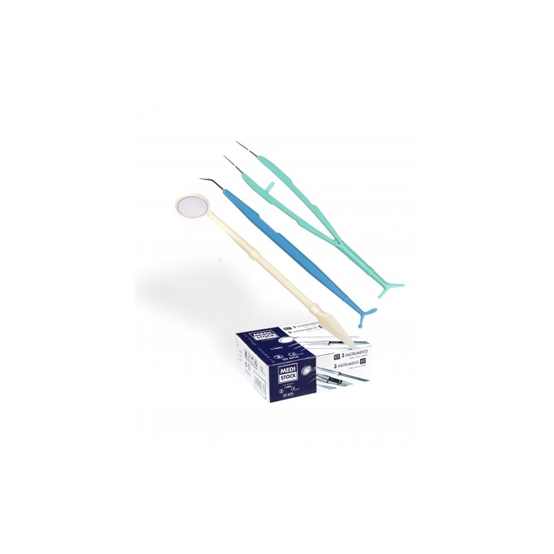 Dental Kit Eco Contrôle 3 instruments L13002E - 500 pièces - Medistock