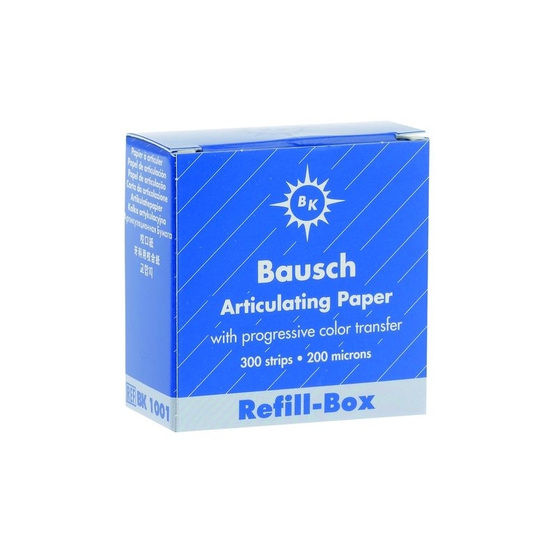 Papier à articuler 200 microns - Boîte bleu BK01 - Bausch