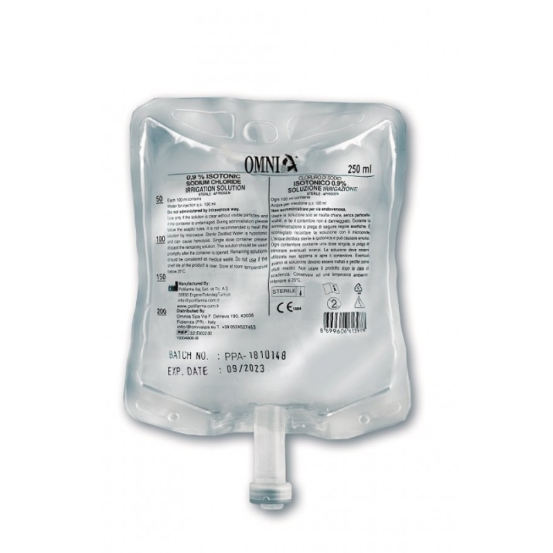 Solution stérile (20x250ml) pour le refroidissement des instruments chirurgicaux - Omnia