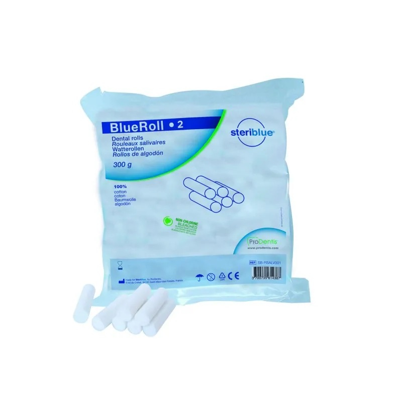 rouleaux de coton n2 steriblue