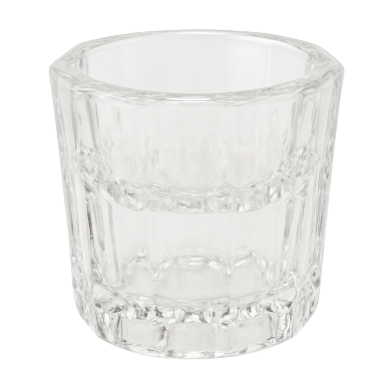 Godet Dappen en verre blanc 33 mm Septaline – Mélange et récupération de matériaux dentaires