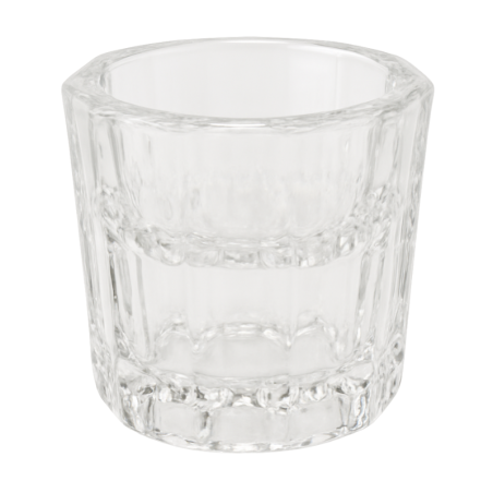 Godet Dappen en verre blanc 33 mm Septaline – Mélange et récupération de matériaux dentaires