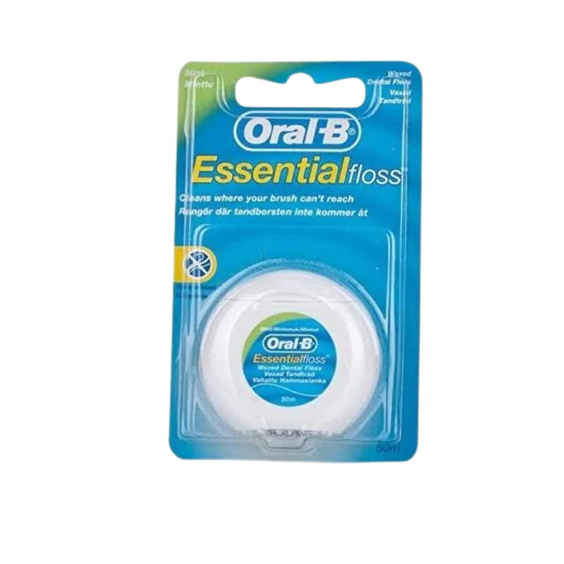 Oral-B Essential Floss Menthe 50m | Fil Dentaire Ciré