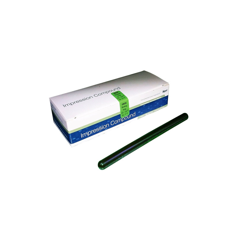 Kerr Impression Compound Vert – Boîte de 15 sticks thermoplastiques pour empreinte dentaire