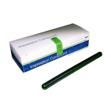Kerr Impression Compound Vert – Boîte de 15 sticks thermoplastiques pour empreinte dentaire