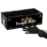 Gants noirs latex - Dragon - Boîte de 100 - Medistock