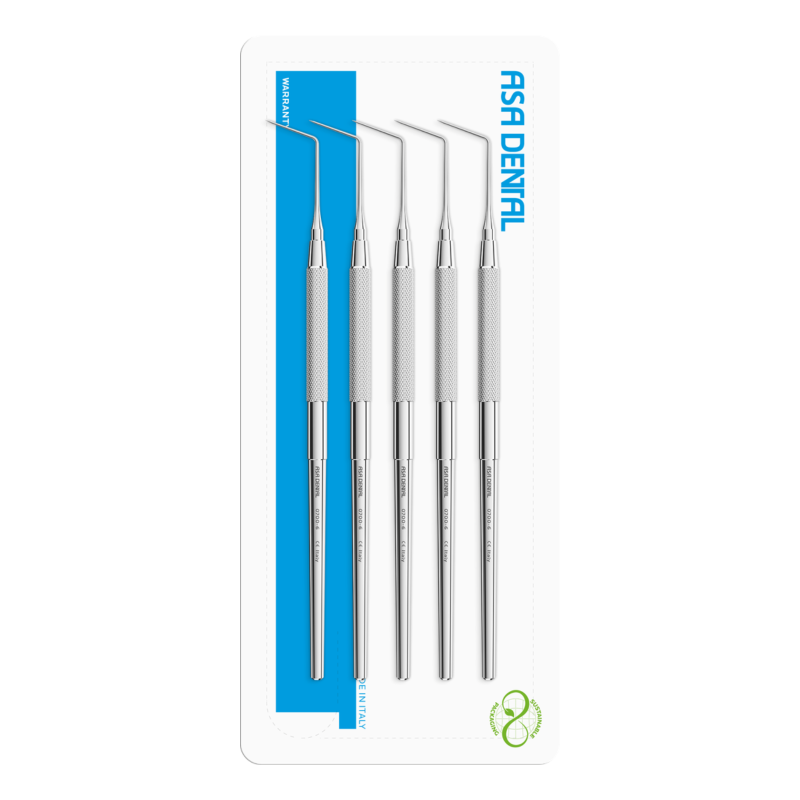 Kit 5 Sondes Manche Anatomique S0700-6 en Acier Inoxydable