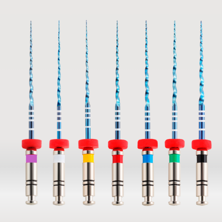 Limes endodontiques NiTi Blue VBlue Go!files – Rotation continue, flexibilité & prix juste