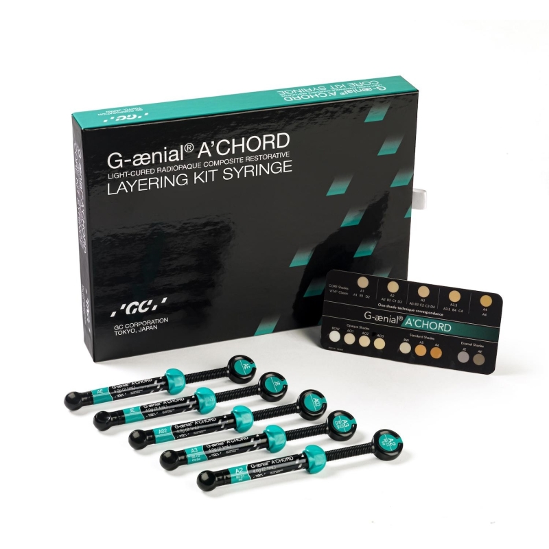 G-ænial A'CHORD Layering Kit (5 Seringues : A2, A3, AO2, AE, JE) - GC