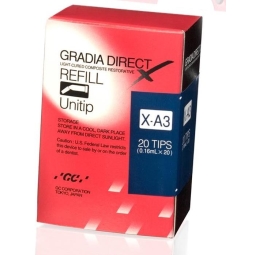 Gradia Direct Unitip (10 ou 20) - Composite de restauration antérieure et postérieure photopolymérisable - GC