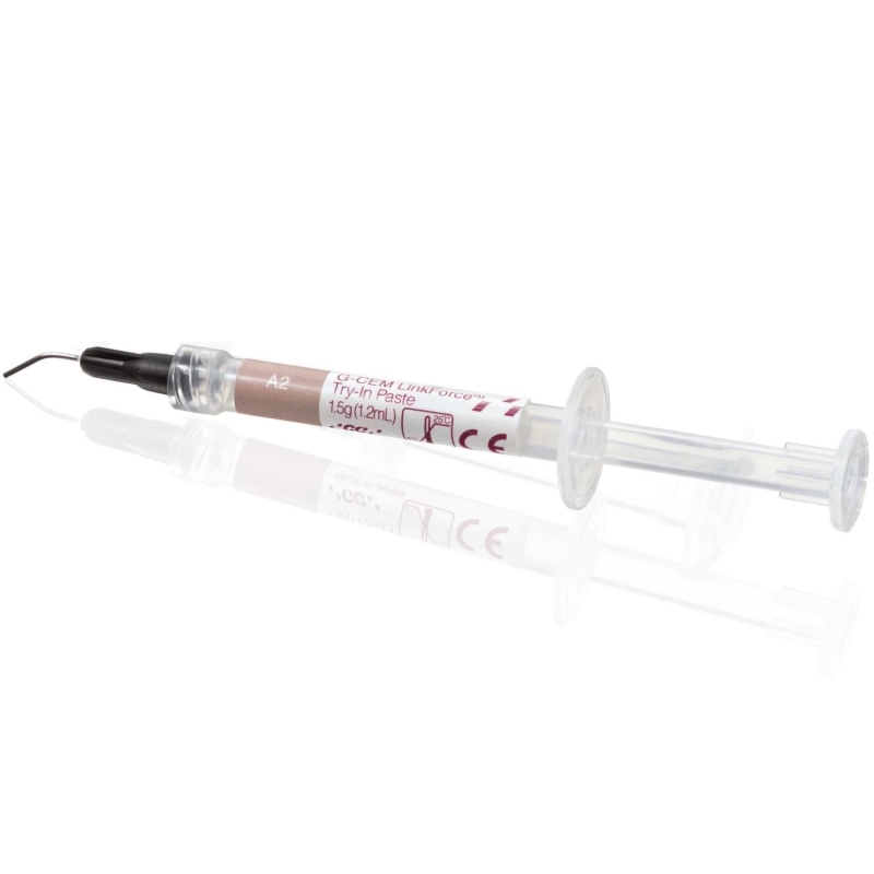 G-CEM Try-in paste Seringue (1,2 ml) - Colle composite adhésive à prise duale - GC