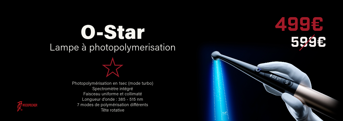 lampe-ostar-photopolymérisation-woodpecker-france-materiel-dentaire